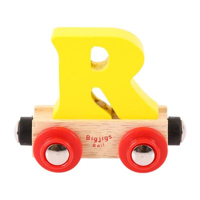 Bigjigs Rail Rail Name Letter R (Yellow)