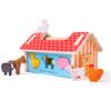 Bigjigs Toys, Shape Sorter, Wooden Farm Toys for 2 Year Olds, Childs Farm Toy view 1