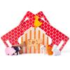 Bigjigs Toys, Shape Sorter, Wooden Farm Toys for 2 Year Olds, Childs Farm Toy view 2