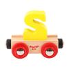Bigjigs Rail Rail Name Letter S (Yellow) view 1