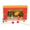 Bigjigs Toys Wooden Puppet Theatre Set | Kids Show House for Table Top | Features Magnetic Figures & Rods | Imaginative Play & Learning Accessories | Toddler Gifts for 3+ Year Old Boys & Girls view 1