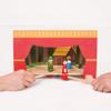 Bigjigs Toys Wooden Puppet Theatre Set | Kids Show House for Table Top | Features Magnetic Figures & Rods | Imaginative Play & Learning Accessories | Toddler Gifts for 3+ Year Old Boys & Girls view 2