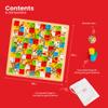 Bigjigs Toys Traditional Snakes and Ladders Game | 4 Player Wooden Board with Counters & Dice | Family Toy for Kids & Adults | Educational Tool for 3+ Year Old Children | Classic view 2