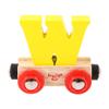 Bigjigs Rail Rail Name Letter W (Yellow) view 1