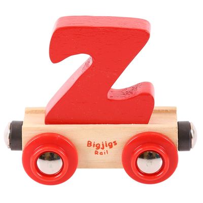 Bigjigs Rail Rail Name Letter Z (Red)