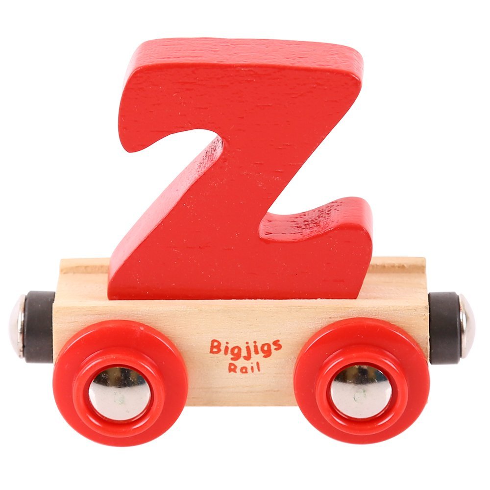 Bigjigs Rail Rail Name Letter Z (Red)