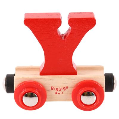 Bigjigs Rail Rail Name Letter Y (Red)