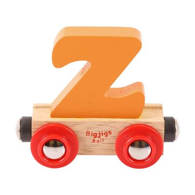 Bigjigs Rail Rail Name Letter Z (Orange)