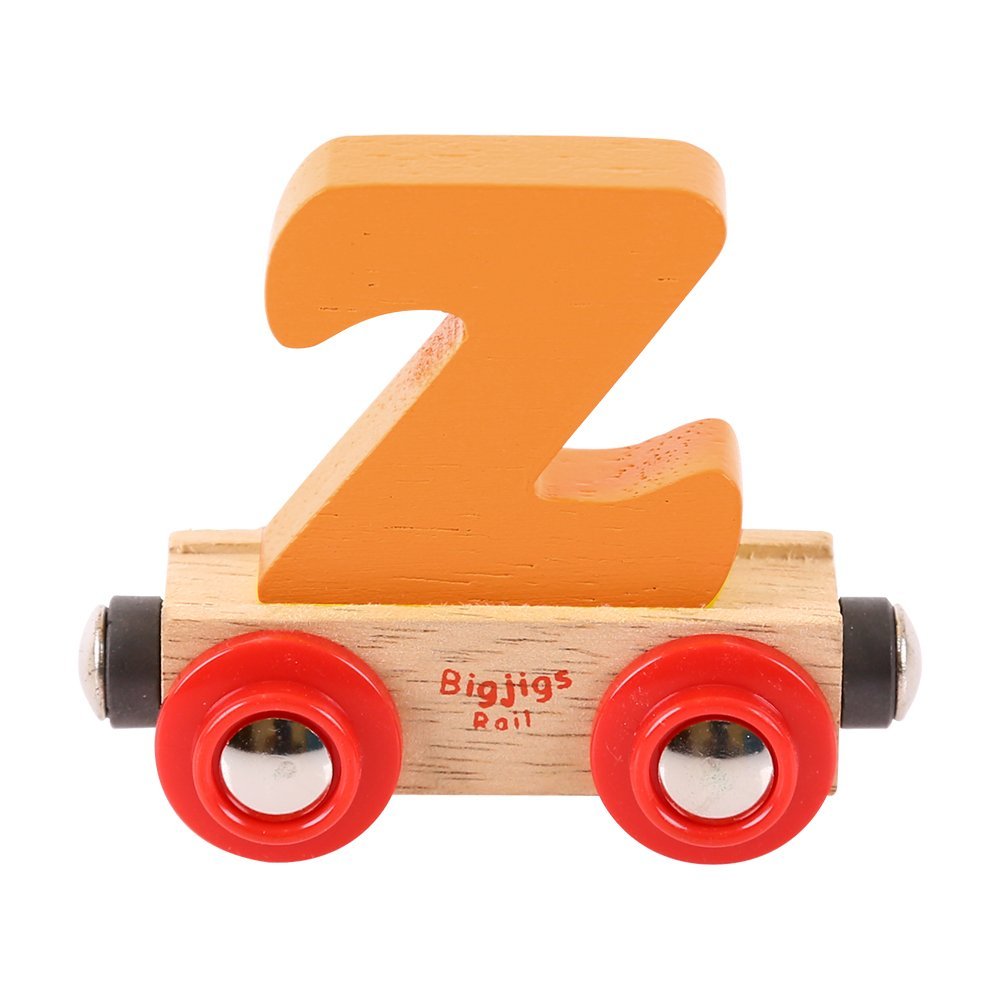 Bigjigs Rail Rail Name Letter Z (Orange)