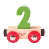Bigjigs Rail Rail Name Number 2 (Green) view 1