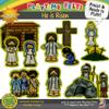 He is Risen Bible Felt Set | 13 PRECUT & Ready to Play Colorful & Durable Bible Felt Figures for Toddlers, Preschool & Kindergarten | Reusable Bible Felt Board Stories view 2