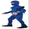 California Costumes Child Blue Stealth Ninja Costume Small view 2
