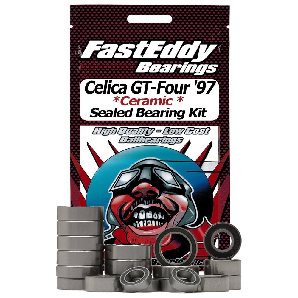 FastEddy Bearings Compatible with Tamiya Toyota Celica GT-Four '97 (TL-01) Ceramic Rubber Sealed Bearing Kit