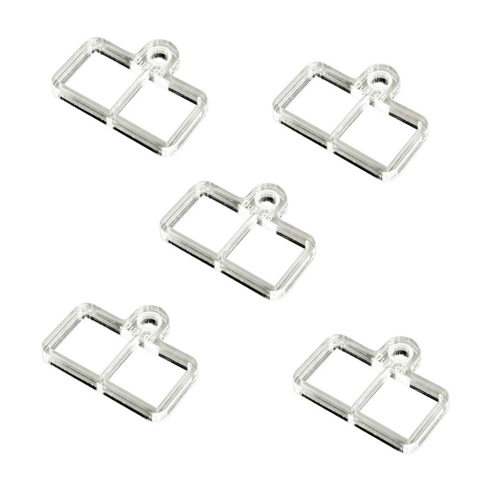 LITKO Flight Stand Dice Tray for Dual 12mm D6, Clear (5)