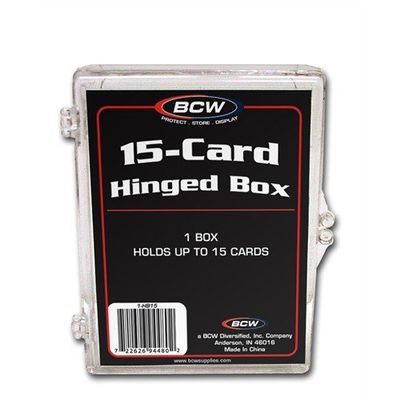 BCW Trading Card Hinged Box - 15ct Size
