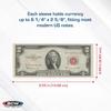 BCW Regular Bill Currency Sleeves  2500 Pack | Thin, Low-Bulk, Acid-Free Polypropylene Sleeves for US Paper Currency | Clear Protective Sleeves for Handling view 3