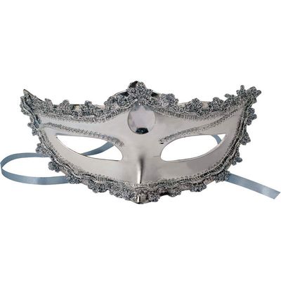Forum Novelties 74453 FORUM NOVELTIES MASK-withTIES-Silver