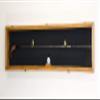 sfDisplay.com,LLC. 1 Golf Club Ball Putter Driver Iron Display Case Cabinet Rack w/98% UV (Oak Finish, Black Background) view 1