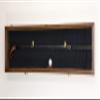 sfDisplay.com,LLC. 1 Golf Club Ball Putter Driver Iron Display Case Cabinet Rack w/98% UV (Walnut Finish, Black Background) view 1