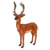 41.25" Brown and Black Handcrafted Tailed Deer Stuffed Animal view 1