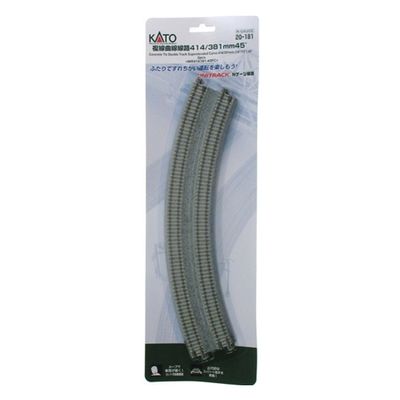 Kato 20-181 N Unitrack 16 3/8 - 15 Radi Dbl Curve 2pcs