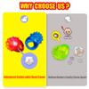 Novelty Place 24 Pack Flashing LED Jelly Rings  Fun Glow in the Dark Light Up Toys for Kids, Party Favors, Birthday, Halloween, Carnival, Disco and Dance Party Supplies view 3