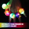 Novelty Place 24 Pack Flashing LED Jelly Rings  Fun Glow in the Dark Light Up Toys for Kids, Party Favors, Birthday, Halloween, Carnival, Disco and Dance Party Supplies view 4