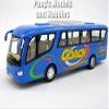 Kinsfun Pavlysh Diecast Coach Bus Set - 4 Buses, Red, Blue, White, Yellow - Pull Back & Go Action - Kid - Metal - No Batteries Required view 2