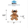 Puzzled DolliBu Plush Buffalo Stuffed Animal - Soft Plush Huggable Brown Buffalo, Adorable Playtime Bison Plush Toy, Cute Wildlife Animal Cuddle Gift for Kids & Adults - 9 Inch view 3