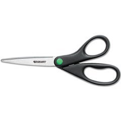 (6 Pack Value Bundle) ACM41418 KleenEarth Recycled Stainless Steel Scissors, 8" Straight, Black