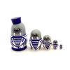 BuyRussianGifts 1.25" Tall Walrus MINI Nesting Dolls Russian Hand Carved Hand Painted 5 Piece Matryoshka Set view 1