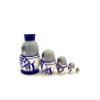 BuyRussianGifts 1.25" Tall Walrus MINI Nesting Dolls Russian Hand Carved Hand Painted 5 Piece Matryoshka Set view 2