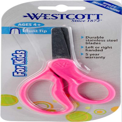 Westcott School Left and Right Handed Kids Scissors, 5", Blunt, Colors Vary (13130)