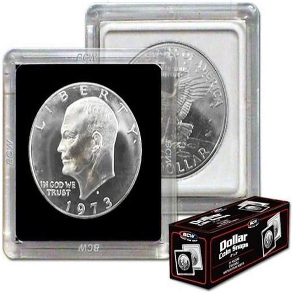 BCW 2x2 Dollar Coin Snaps - 50 ct