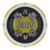 Brybelly Ace Casino Poker Chip Heavyweight 14-gram Clay Composite  Pack of 50 ($1000 Yellow) view 1