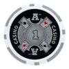 Brybelly Ace Casino Poker Chip Heavyweight 14-gram Clay Composite  Pack of 50 ($1 Gray) view 1