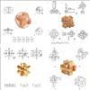 ULT-unite3D Wooden Cube Brain Teaser Puzzle view 2