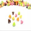 Dollhouse Miniature Food Lot 10 Mixed Color Heart Waffle Cookies Deco 6391 view 1