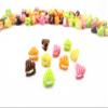 Dollhouse Miniature Food Lot 10 Mixed Color Heart Waffle Cookies Deco 6391 view 3