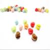 Dollhouse Miniature Food Lot 10 Assorted Mixed Color Heart Macaroon 6431 view 1