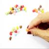 Dollhouse Miniature Food Lot 10 Assorted Mixed Color Heart Macaroon 6431 view 4