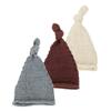 BestKnit Baby girls and boy crochet Knitted Newborn Knotted Elf Hat Beanie Small Brown view 2