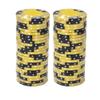 Brybelly Crown & Dice Poker Chip Heavyweight 14-gram Clay Composite  Pack of 50 (Yellow) view 2