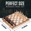 Chess Armory Wooden Chess Set 15 Inch - Classic Handcrafted Game Board for Adults and Kids with Extra Queen Pieces and Storage Box - Ideal for Home and Travel - Non-Magnetic view 3