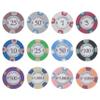 Claysmith Gaming Milano Poker Chip Lightweight 10-gram Casino Clay  Pack of 50 ($5 Red) view 4