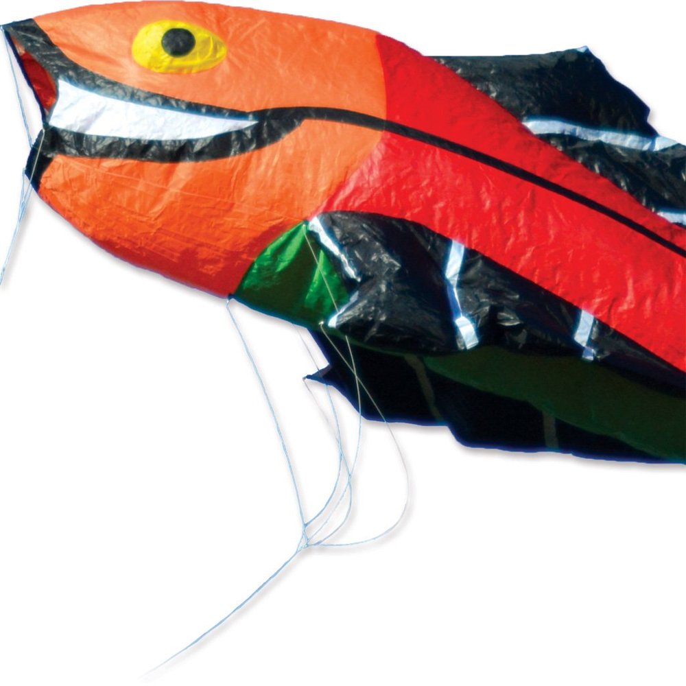 Premier Kites Large Flying Fish Kite - Rainbow