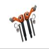 GPM For Tamiya Lunch Box Upgrade Parts Aluminum Front Knuckle Arm - 1Pr Set Orange view 1