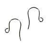 NBK Earrings Hook 10 Pairs W12 x H10 mm Black Nickel A12  480 view 1