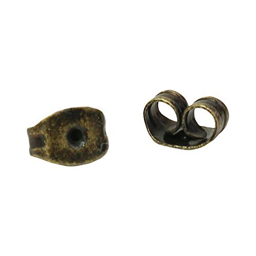 NBK Earrings Catch Pack of 10 W6 X H4 MM Antique Gold A12  486