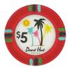 Claysmith Gaming Desert Heat Poker Chip Heavyweight 13.5-gram Clay Composite  Pack of 50 ($5 Red) view 1